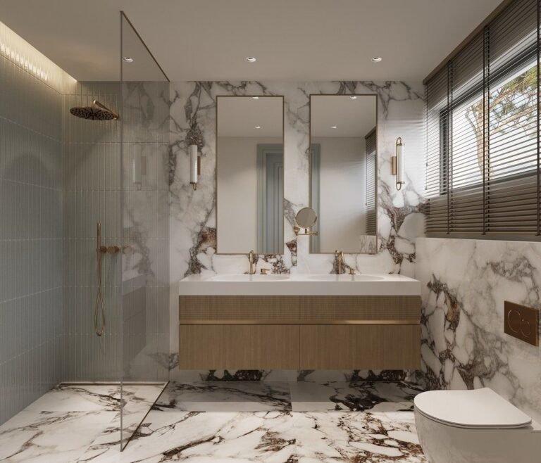 Bathroom in Calacatta