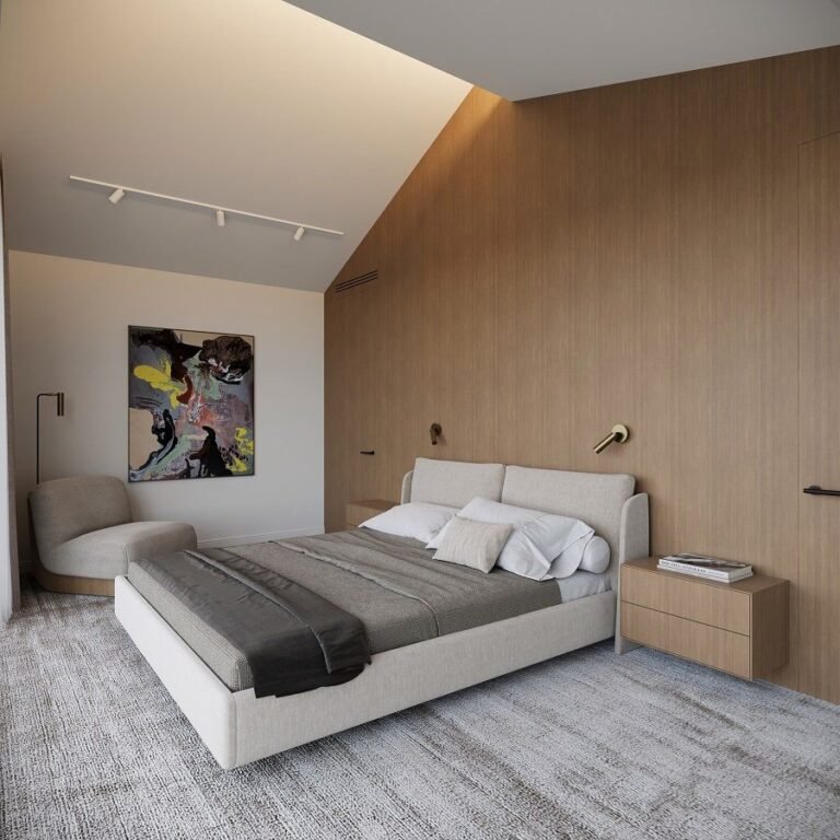 Bedroom under the gable